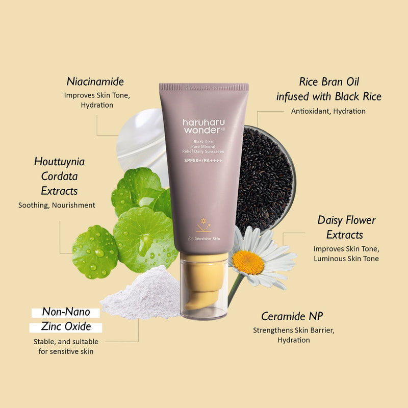 Haruharu Wonder Black Rice Pure Sunscreen SPF50+ PA++++ lifestyle
